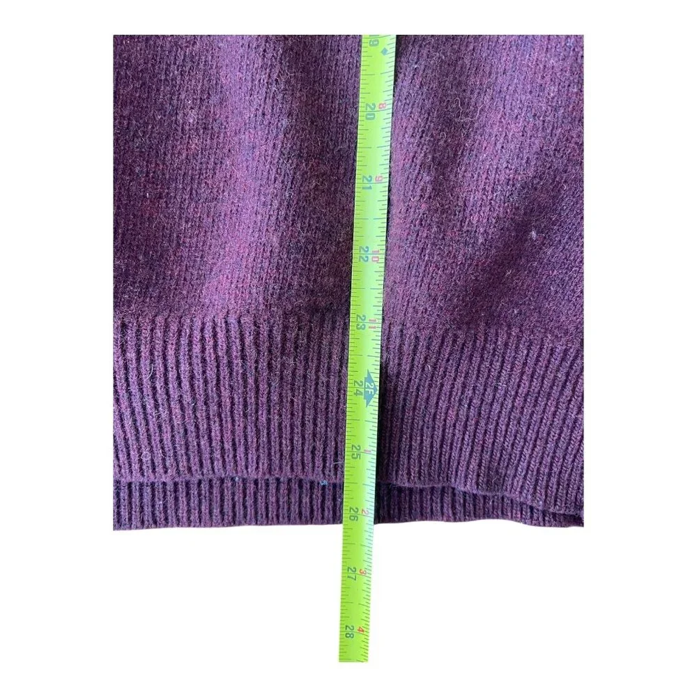 Pendleton Shawl Collar Sweater Mens Burgundy Lambswool Pullover Fisherman XL - Picture 4 of 12